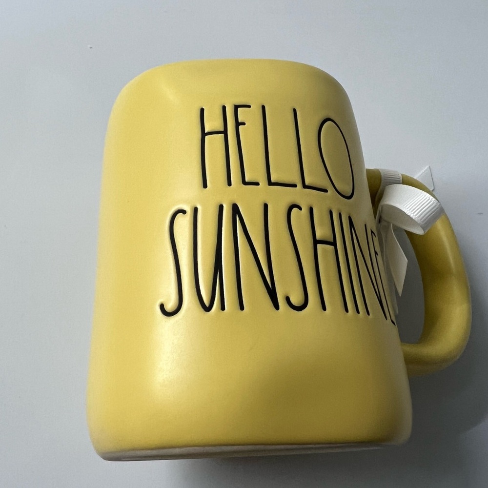 Rae Dunn Yellow Hello Sunshine Coffee Mug